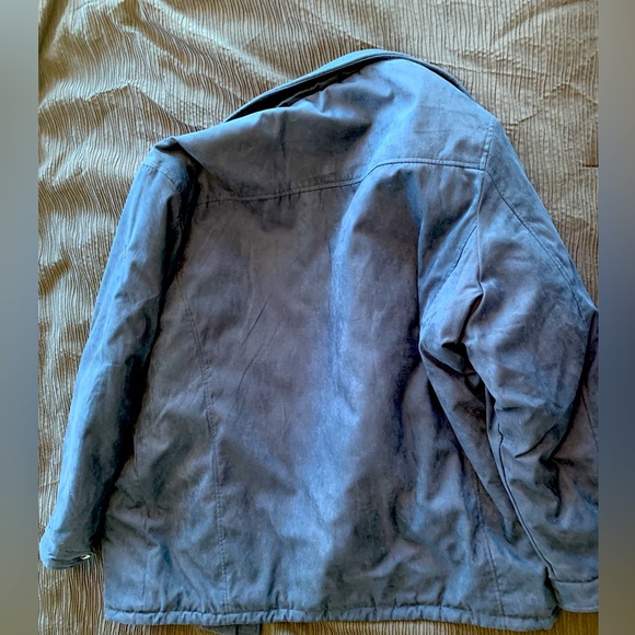 Daniel Hechter vegan suede 4XT Blue Winter Jacket - Picture 3 of 3